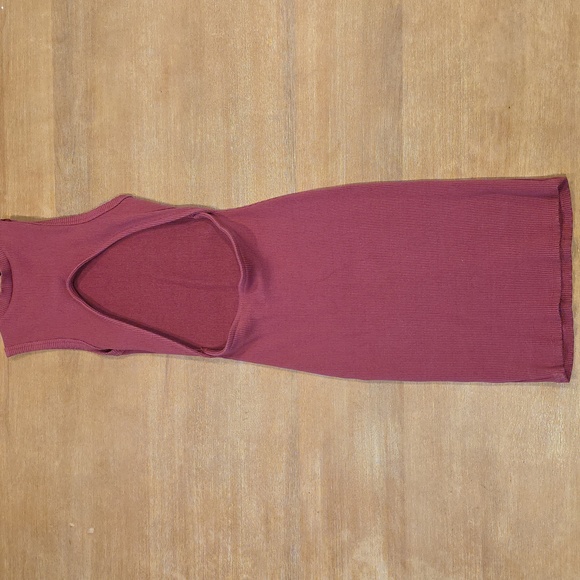 Lulu's Not Looking Back Ribbed Backless Dress - Picture 2 of 3